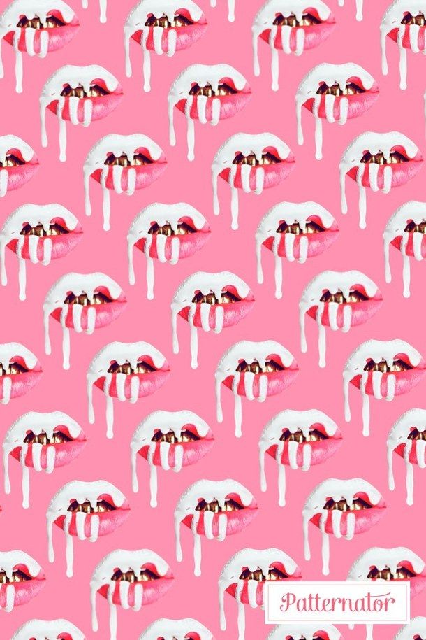 Background Cute Girly iPhone Kylie Jenner Lip Wallpaper
