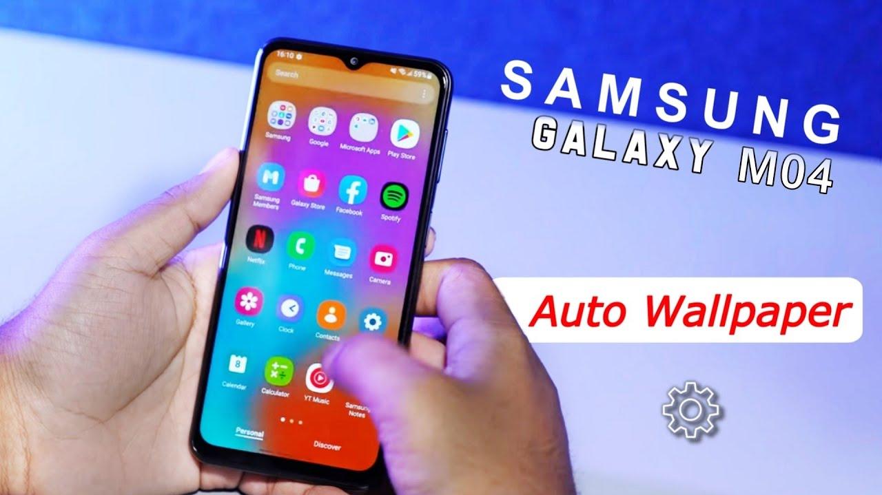Samsung Galaxy M04 Lock Screen Wallpaper Change Samsung M04 me
