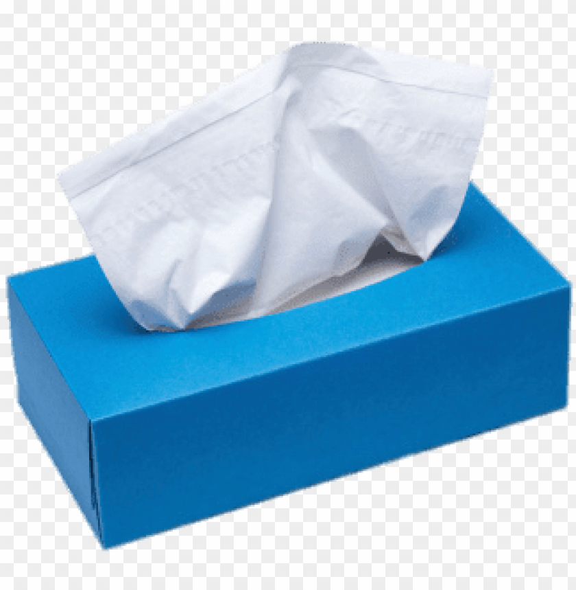 Facial Tissues Blue Box Of Tissue Png Image With Transparent