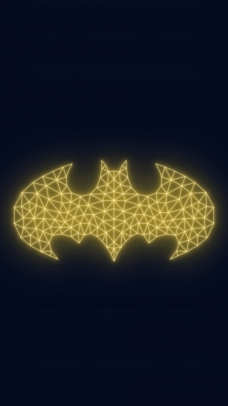 Batman Logo Shining Minimal Art Wallpaper