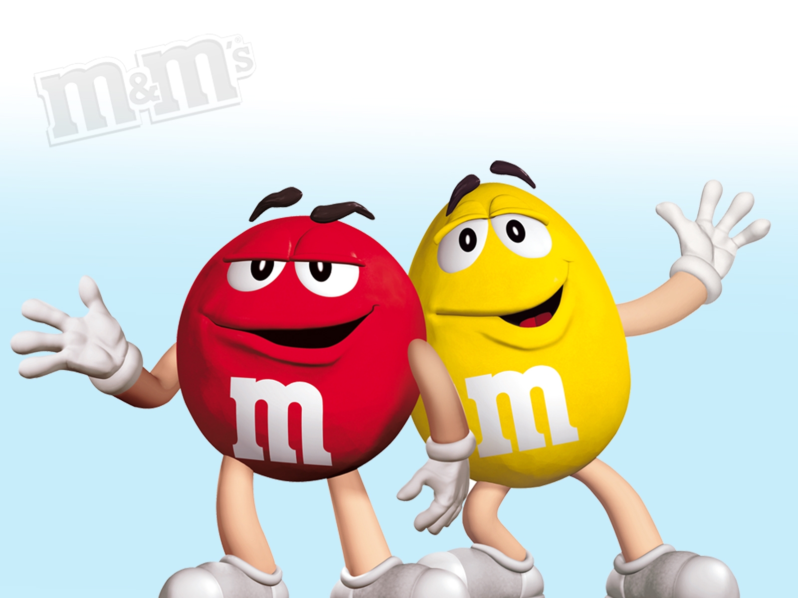 Wallpaper M Ms Red Yellow Friends HD Background