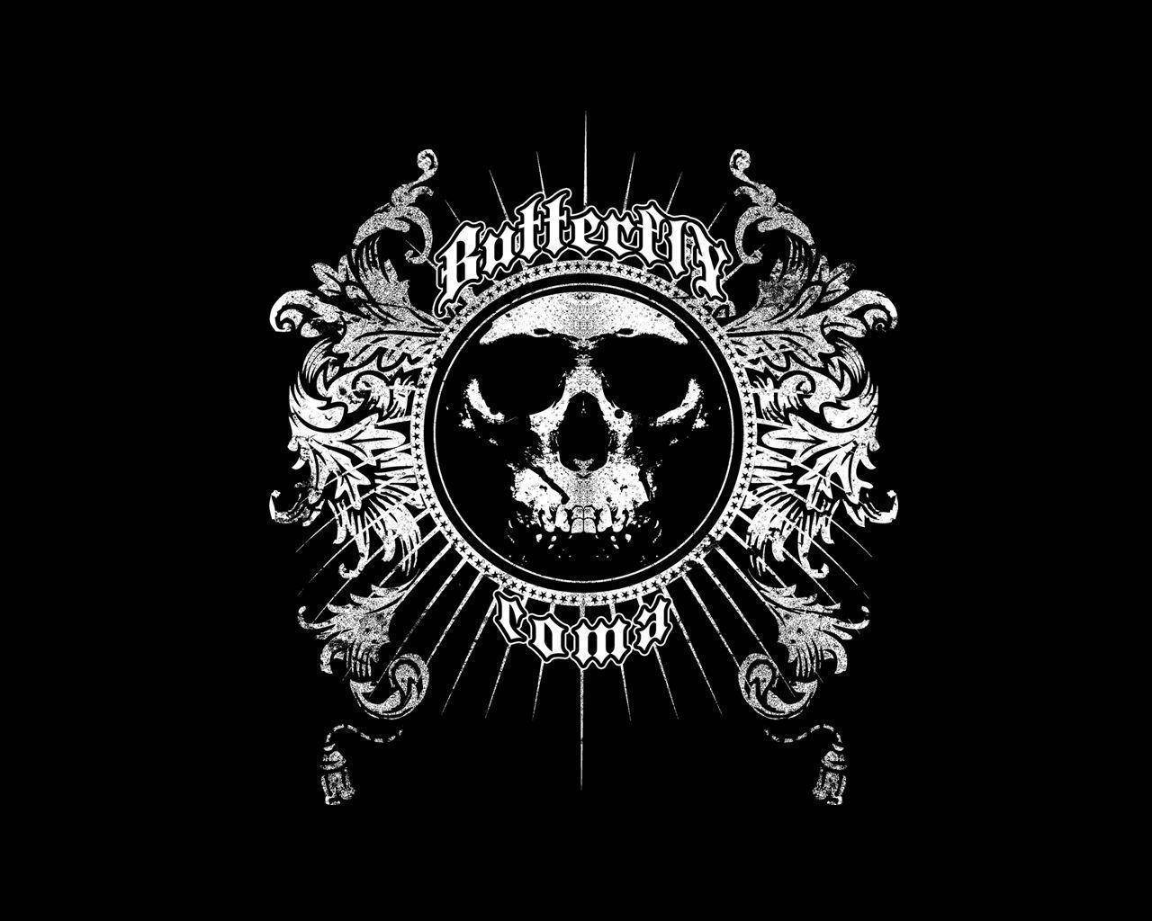 Black Skull Wallpaper