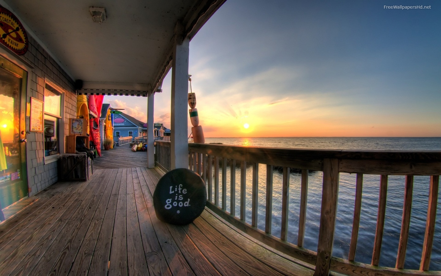 HD Beach Houses Wallpaper Widescreen Desktop Background