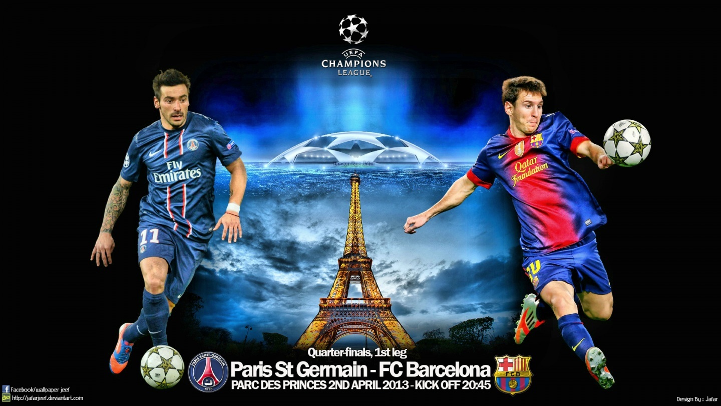 Lavezzi And Lionel Messi Fight In Paris Uefa Champion League