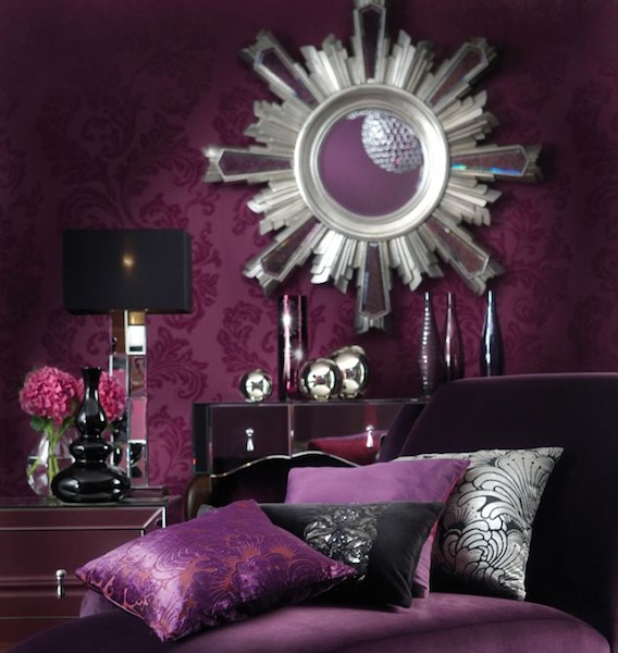 Free download Luxurious Purple Bedroom Wallpaper Photo [568x600] for