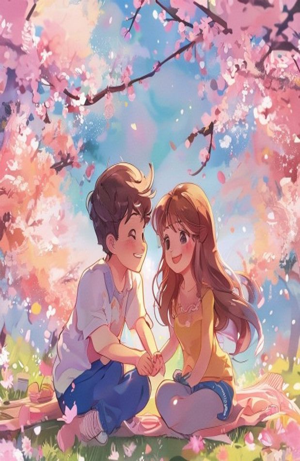 Cute Anime Couple Wallpaper