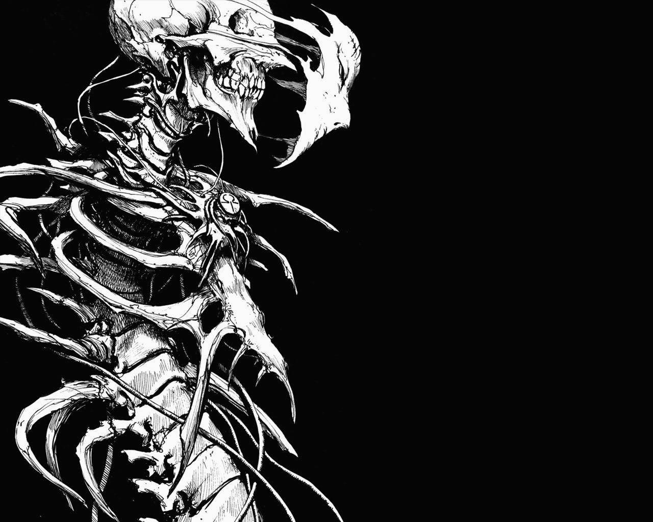 Dark   Skeleton Wallpaper 1280x1024