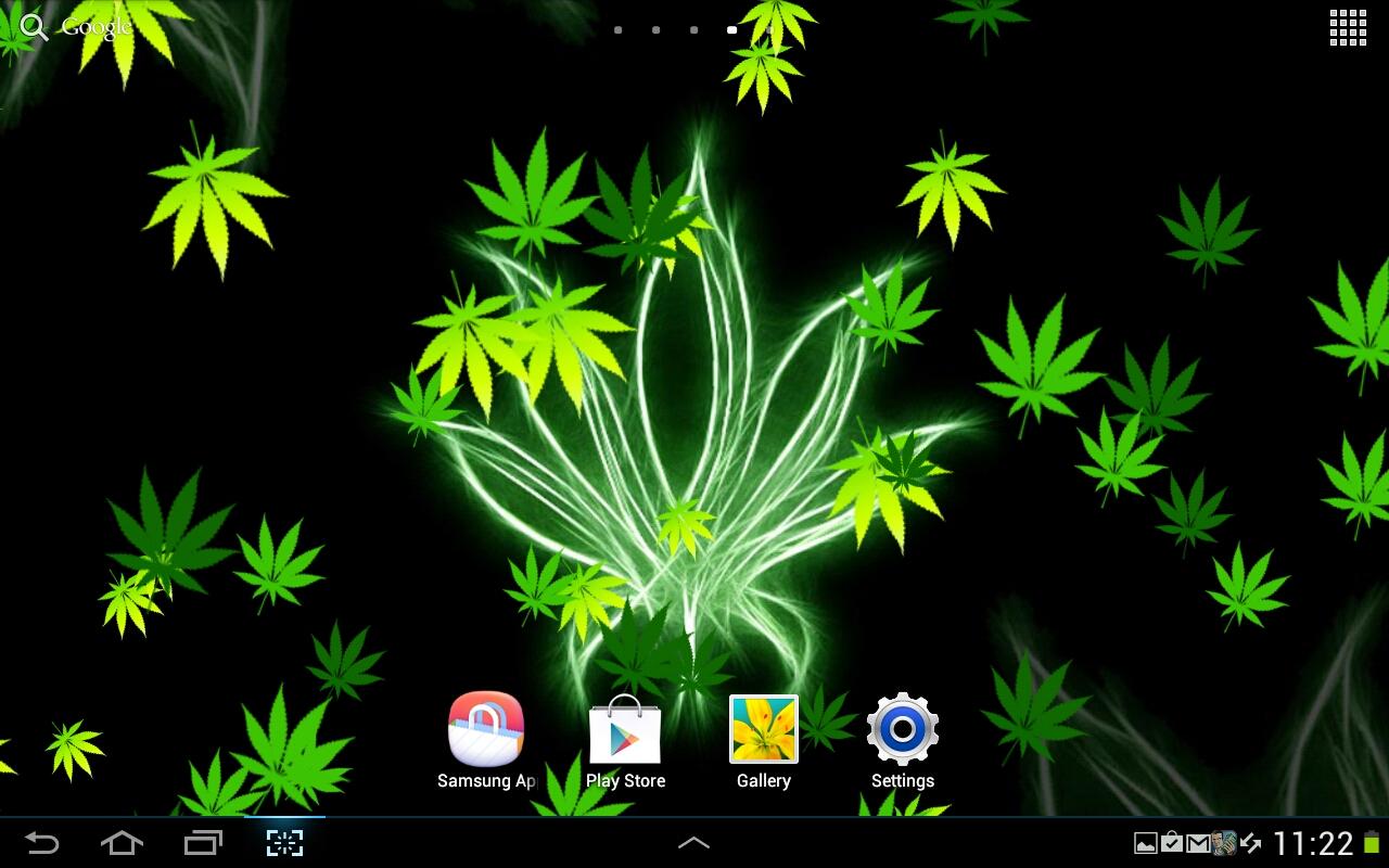 50+] Falling Weed Live Wallpaper on