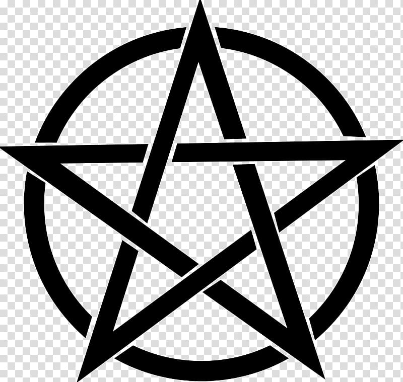 Pentagram Pentacle Motley Transparent Background Png Clipart