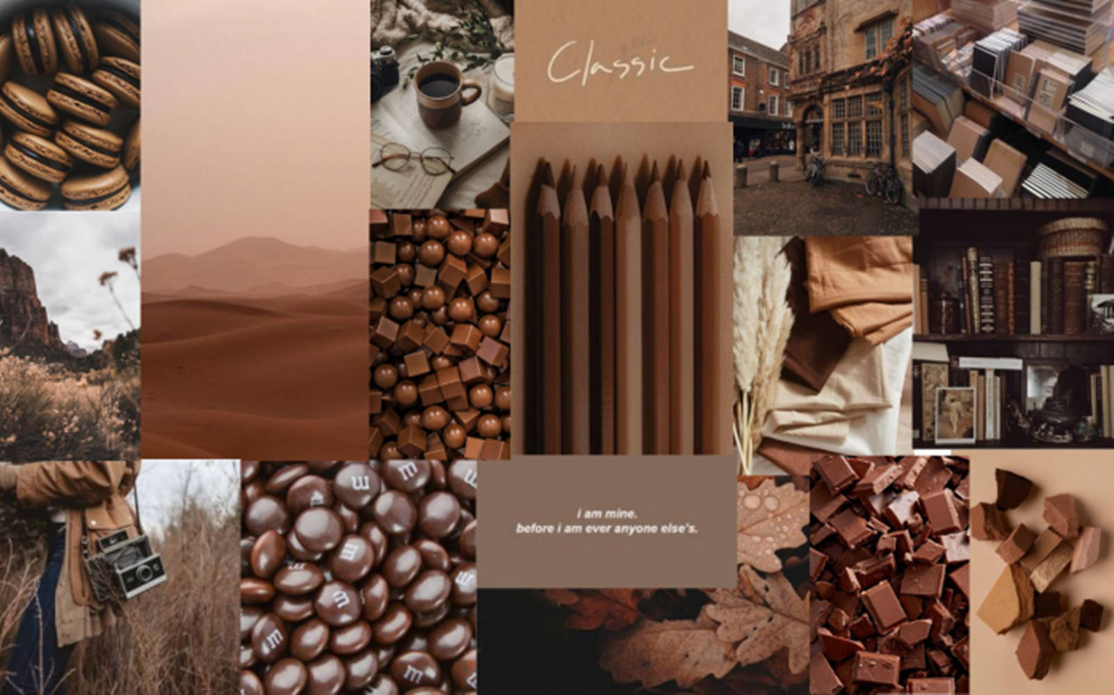 Brown Aesthetic Laptop Wallpaper