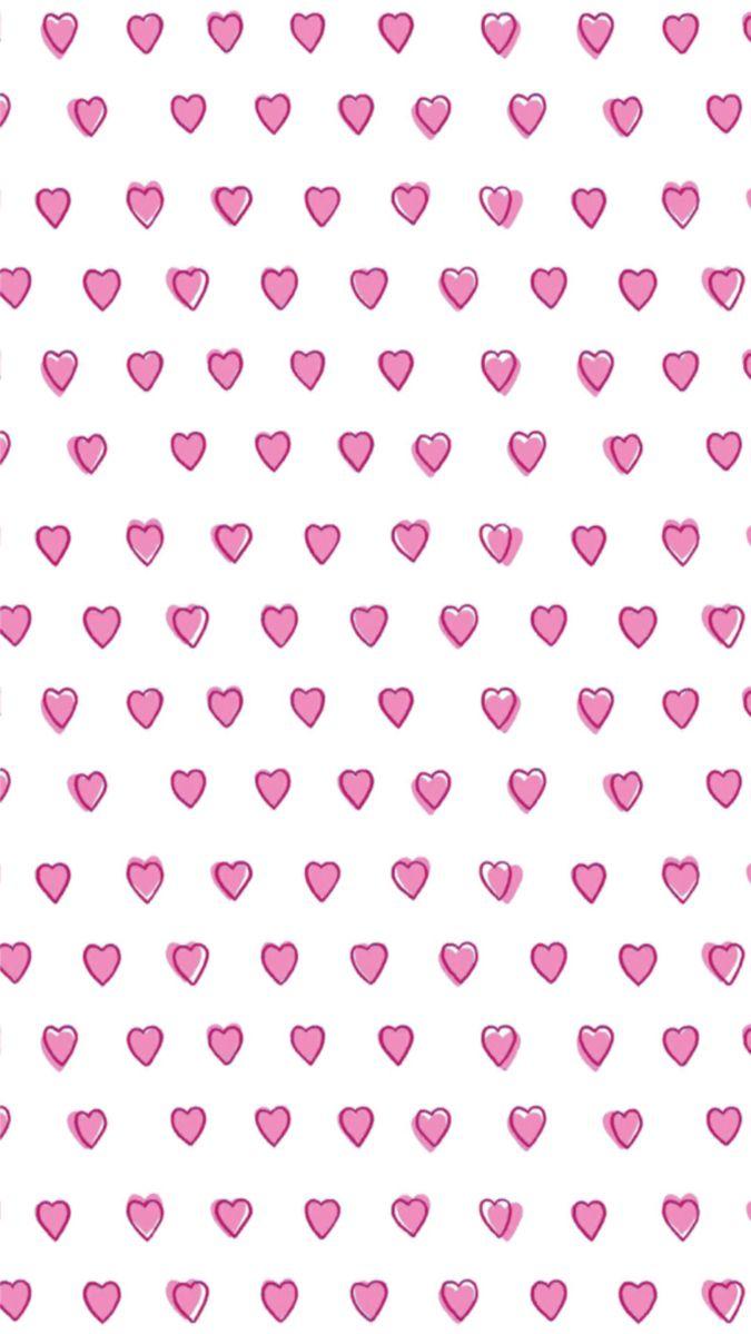 Roller Rabbit Hearts Preppy Wall Collage iPhone Wallpaper