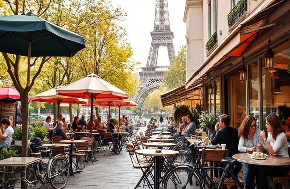 Paris Cafe Wallpaper