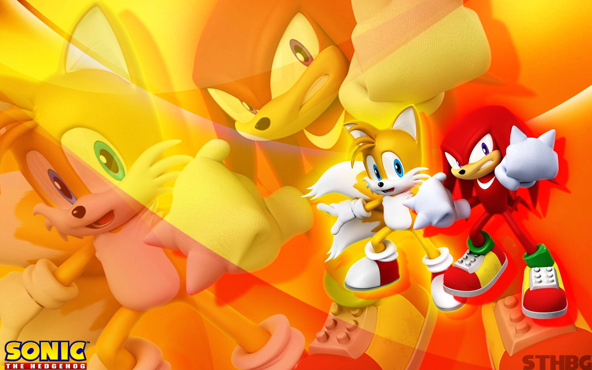 Tails And Knuckles Wallpaper By Sonicthehedgehogbg