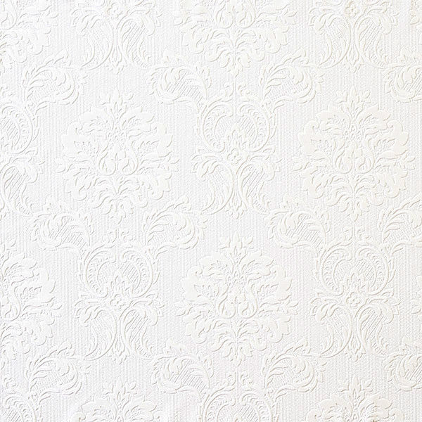 Paintable Embossed Damask Wallpaper Double Roll Bolts