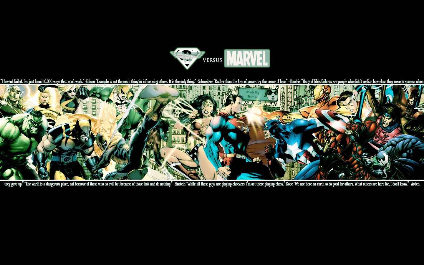 Dc Vs Marvel Desktop Wallpaper On