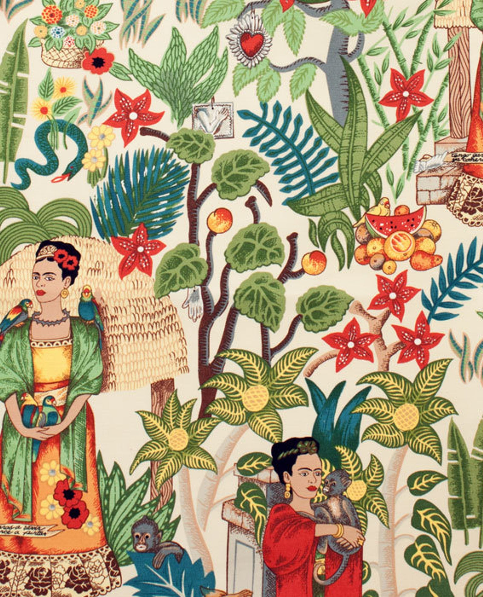 Frida S Garden Tea Heavy Oxford Folklorico Collection By Alexander