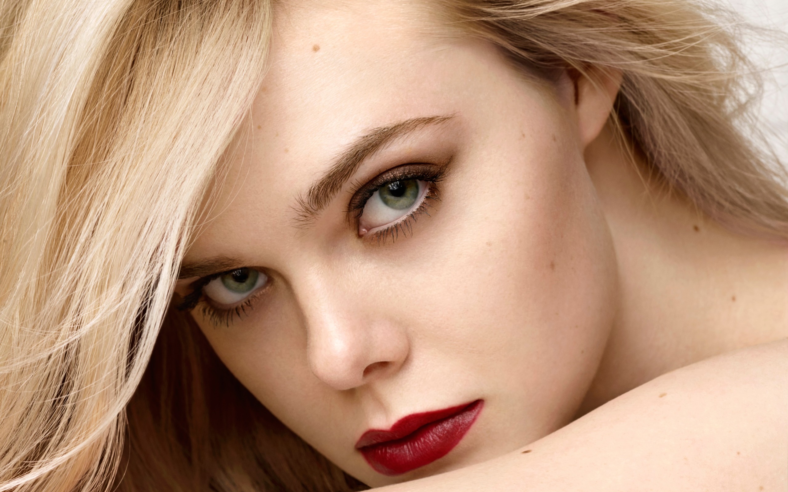 Wallpaper Celebrity Makeup Red Lipstick Portrait Face Women
