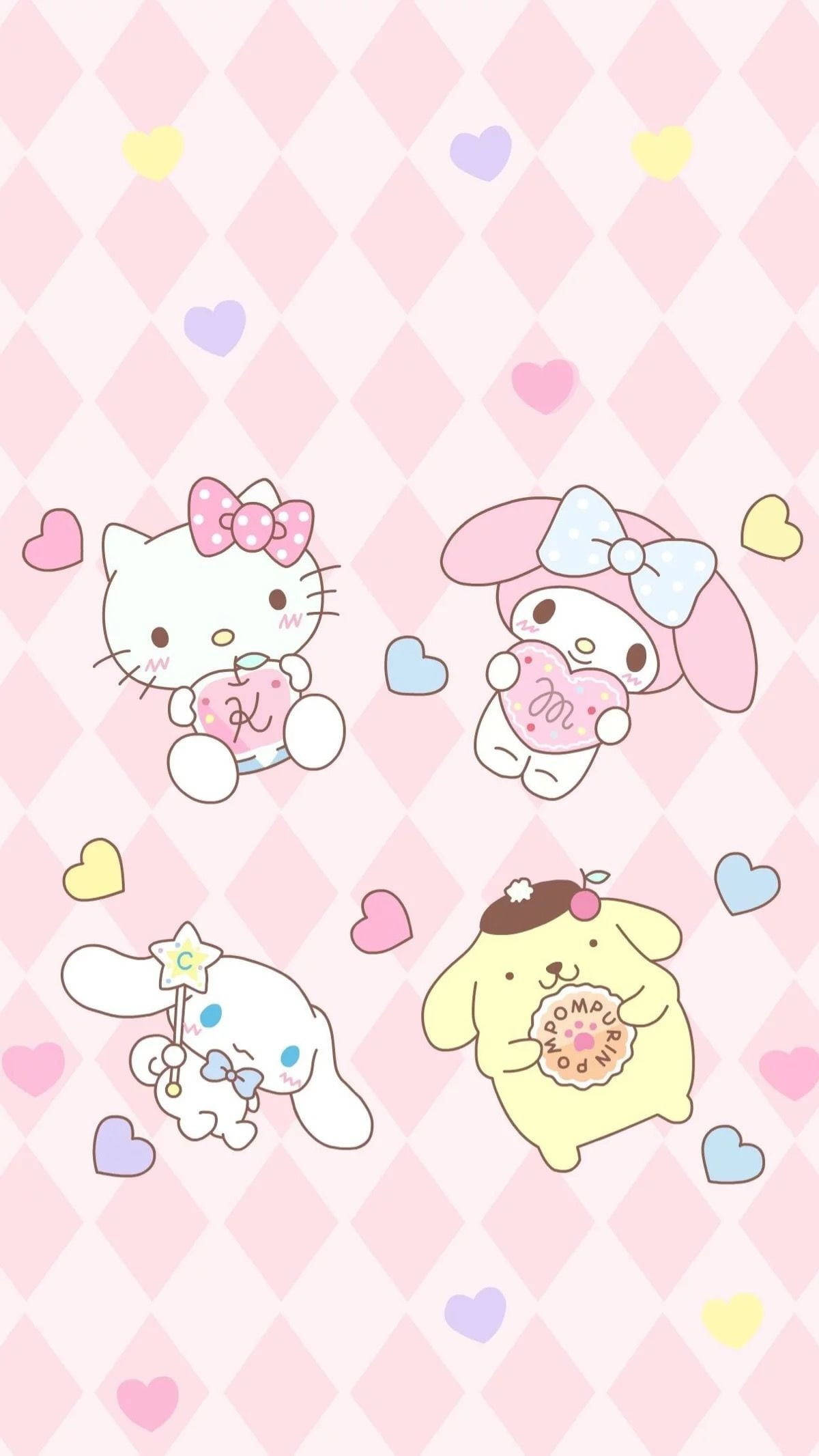 Hello Kitty And Friends iPhone Wallpaper
