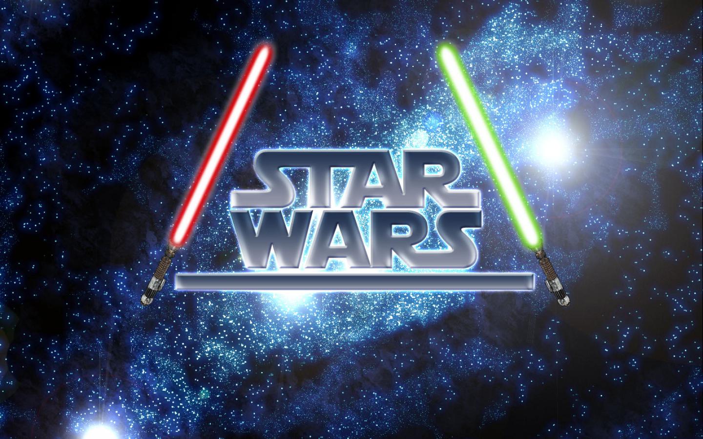 Star Wars Logo Light Sabers C2v