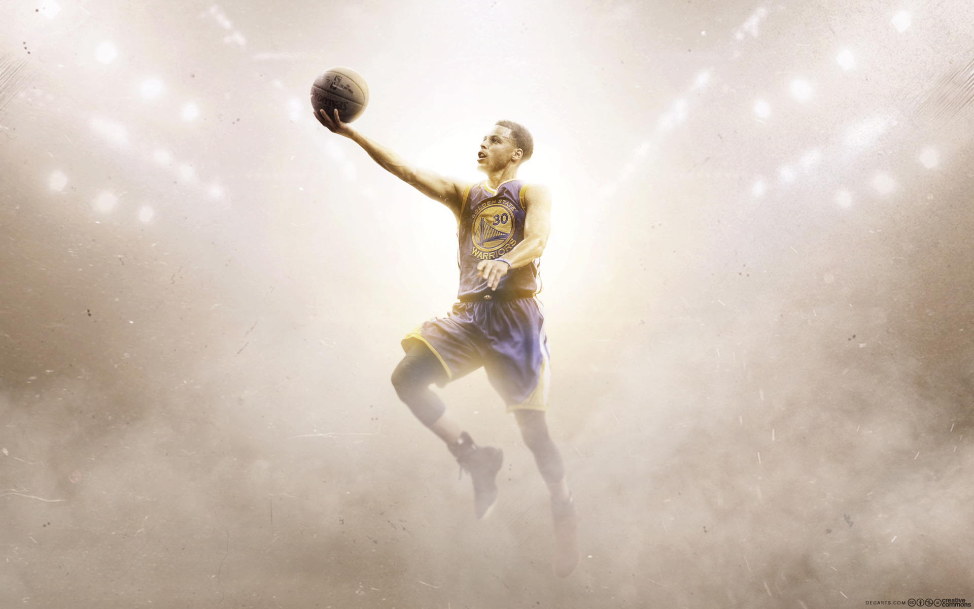 Stephen Curry Golden State Warriors Layup Wallpaper Basketball