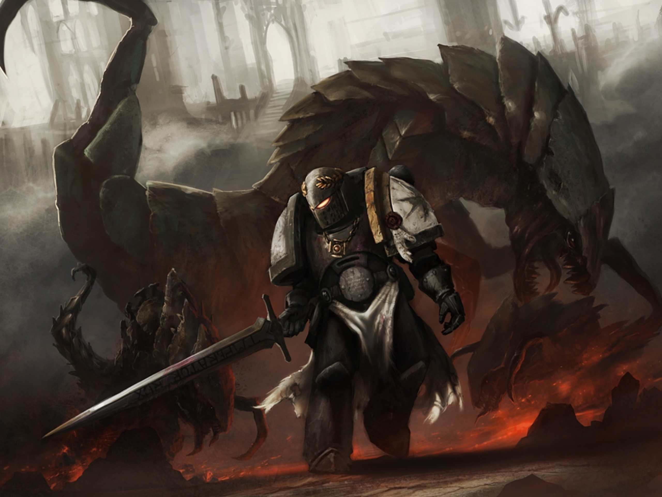 Pictures Warhammer 40000 Robot Firing warrior Black Templars Fantasy