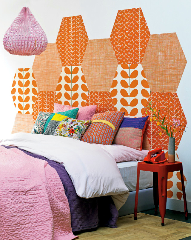 Make craft ideas with leftover wallpaper Creative Home decoration