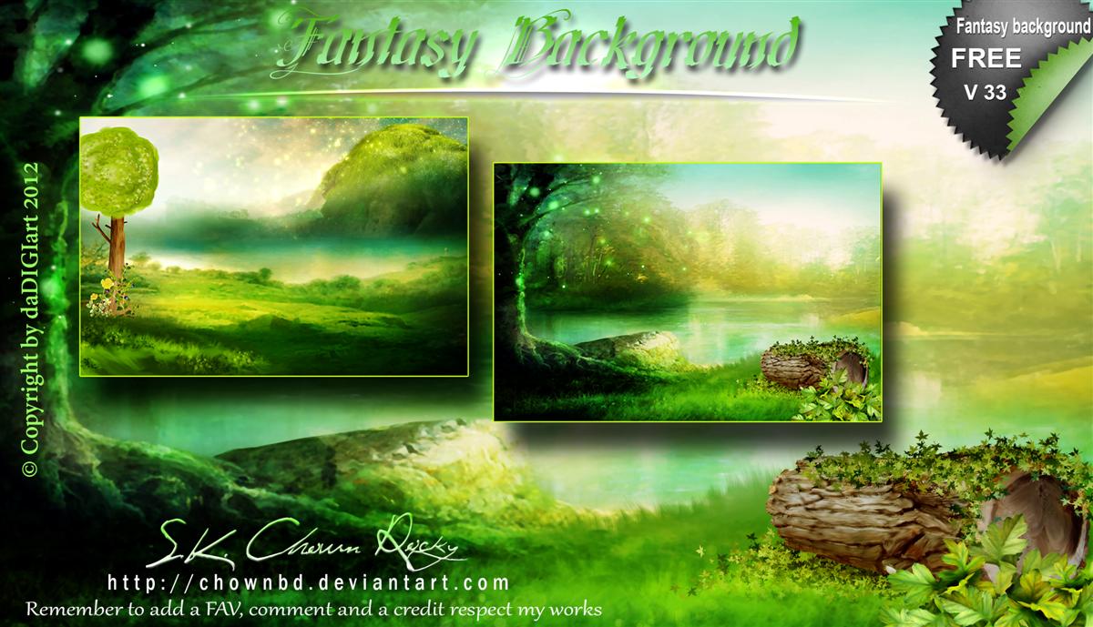 Fantasy Background V33 By Digi 3d