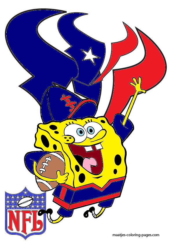 Spongebob Houston Texans By Bubbaking