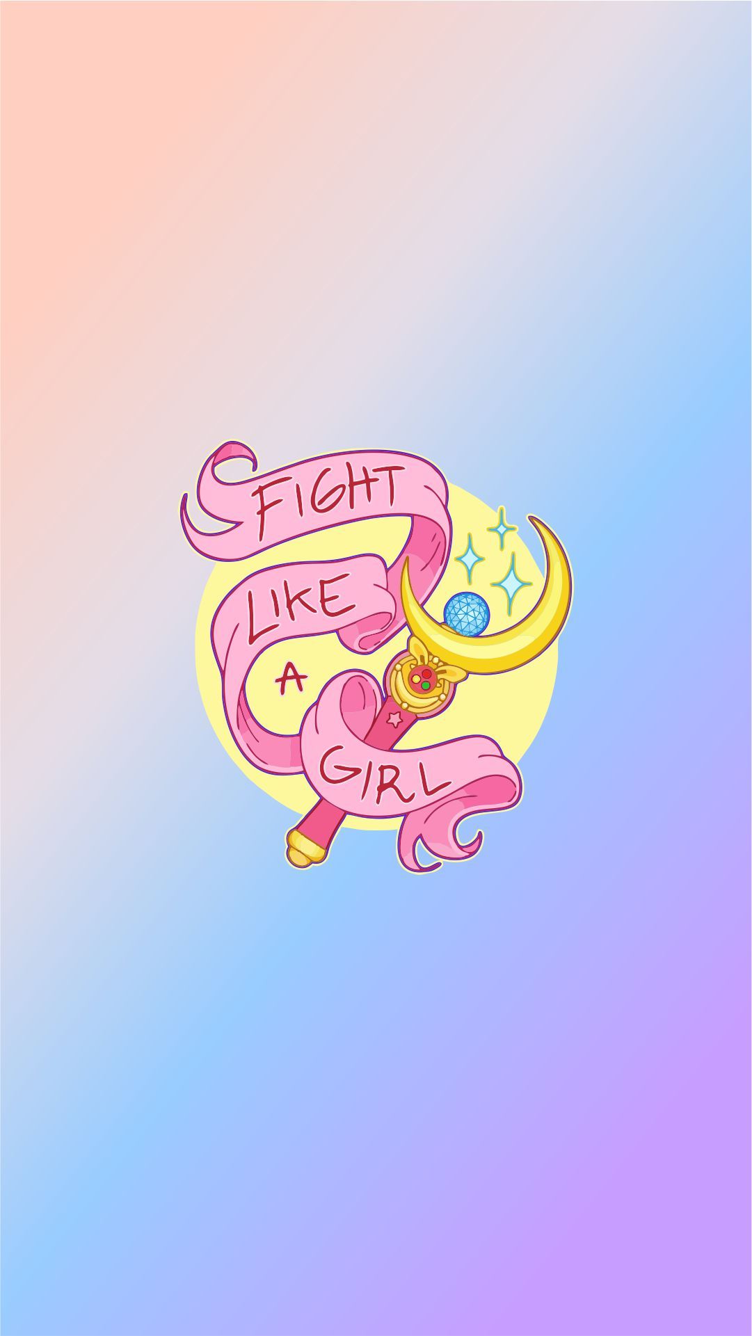 Fight Like A Girl Wallpaper Sailor Moon