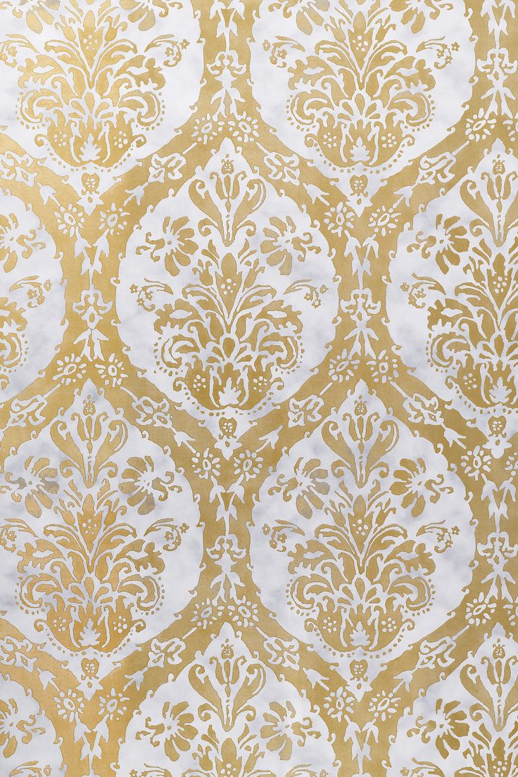Cordoba Damask Wallpaper In Metallic Gold And Silver From The