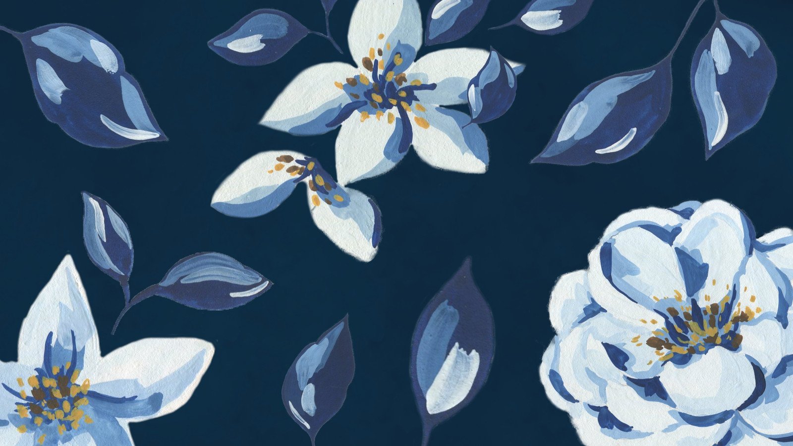 Blue Flower Desktop Wallpaper