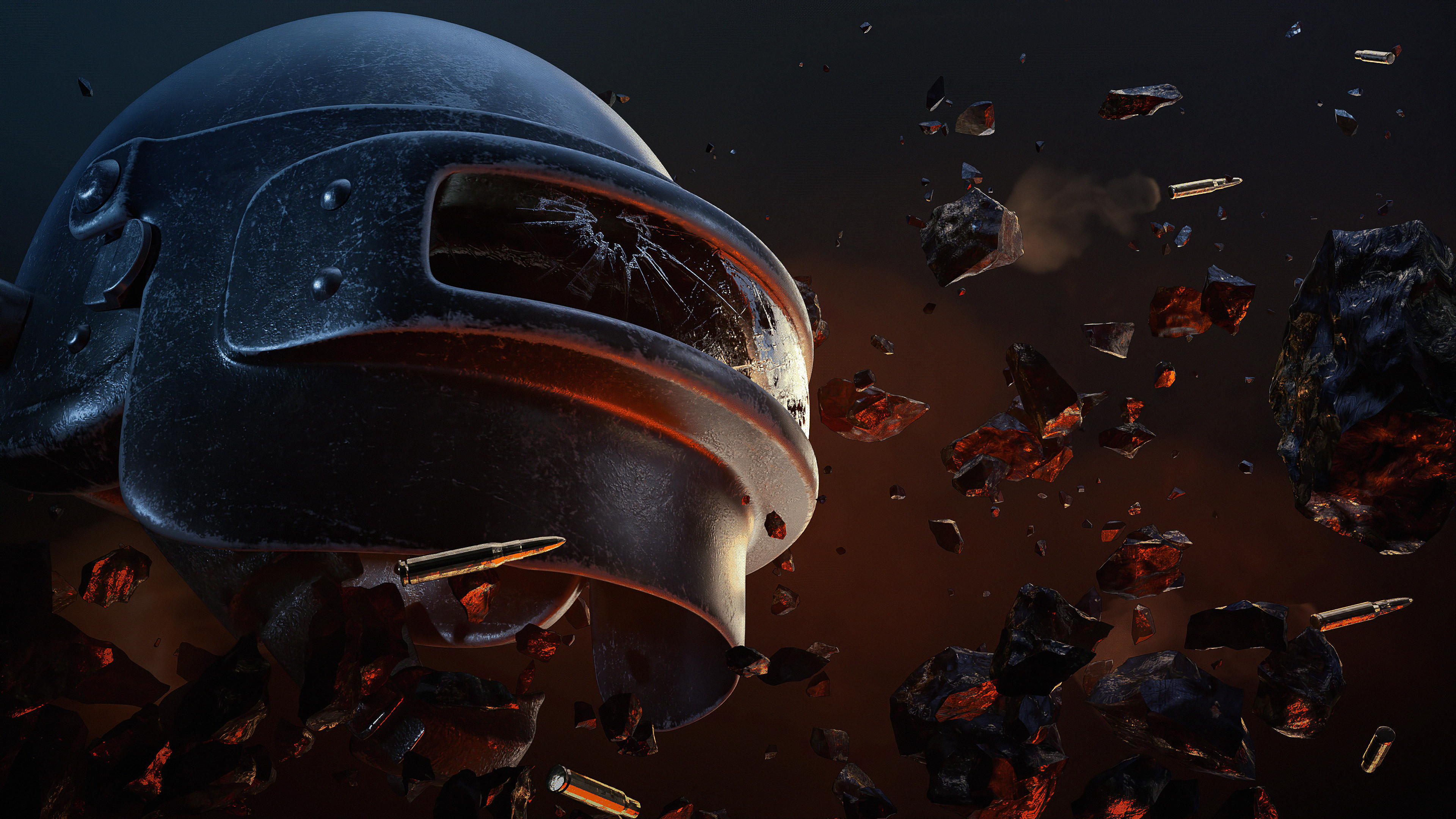 Wallpaper 4k Pubg Helmet Playerunknowns Battlegrounds