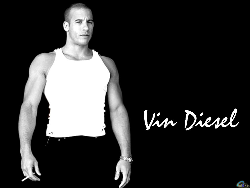Wallpaper Black Actor Vin Diesel