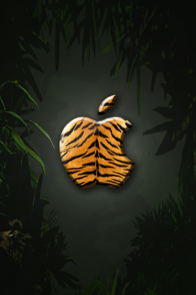 iPhone Wallpaper Tiger by LaggyDogg