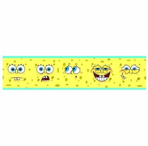 Spongebob Faces Wallpaper Border By Lux At The Store