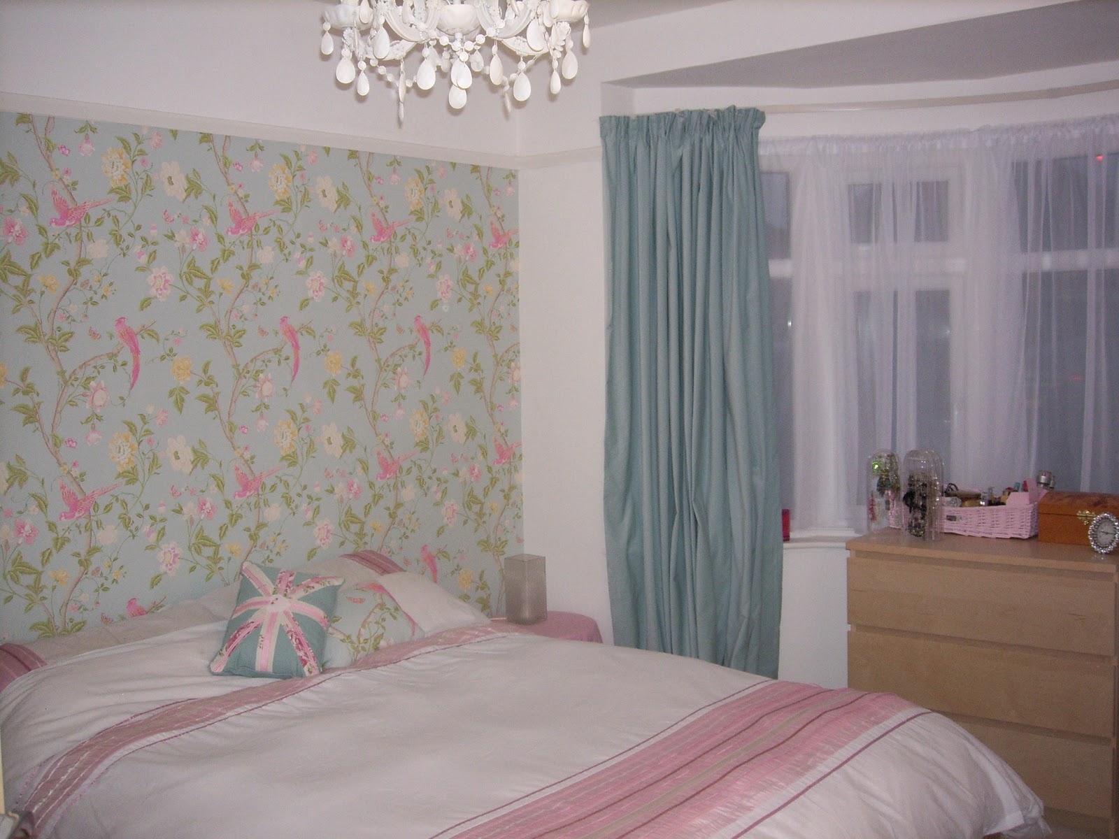 The Wallpaper Is Summer Palace By Laura Ashley And Really Pretty