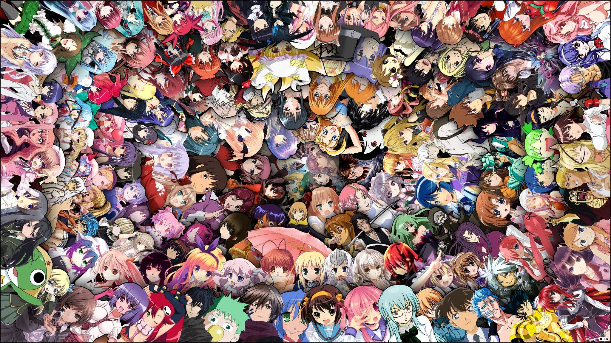 Anime Collage anime pc collage HD wallpaper  Pxfuel