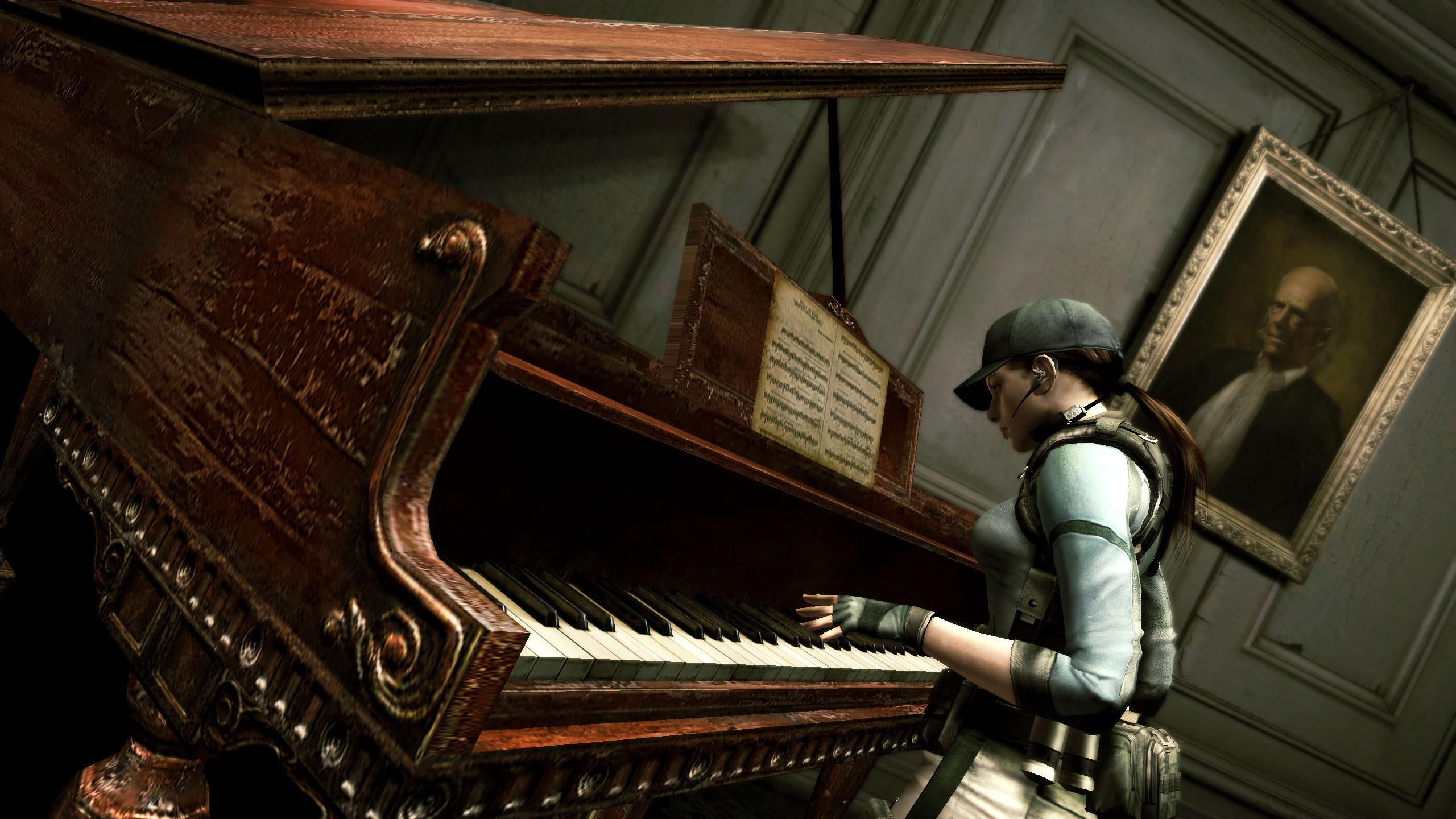 Piano Resident Evil Jill Valentine Wallpaper