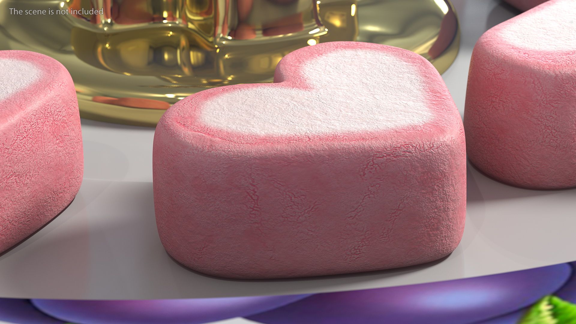 Shaped Marshmallows Collection 3d Model Wallpaper