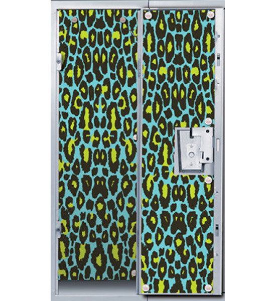  School and Locker Locker Organizers Blue Cheetah Print Locker