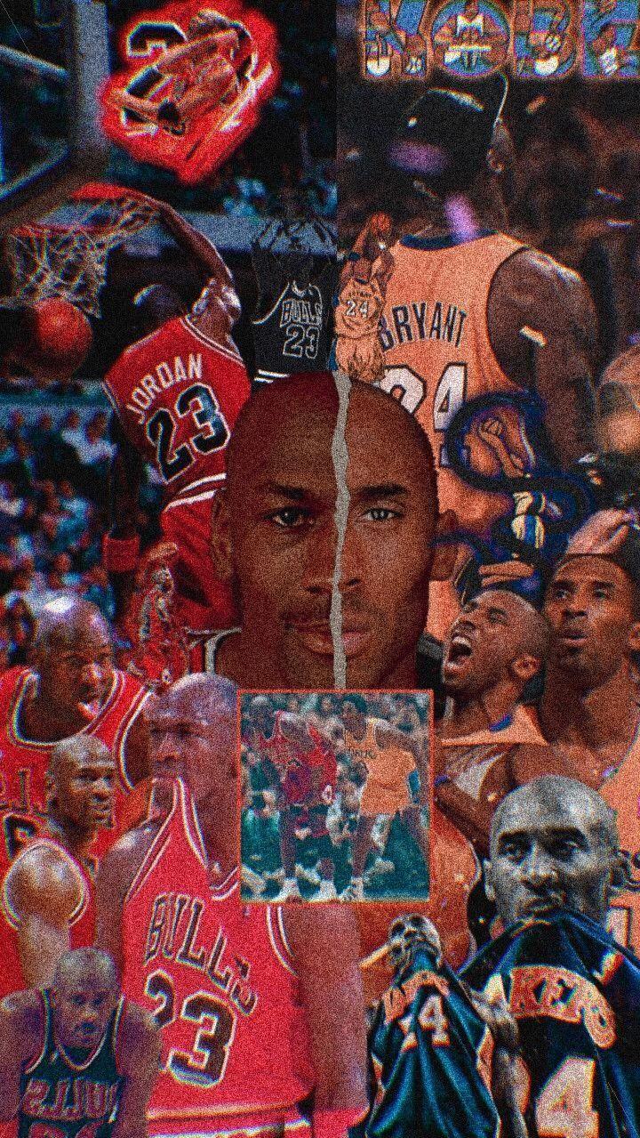 Iconic Kobe Bryant And Michael Jordan Wallpaper
