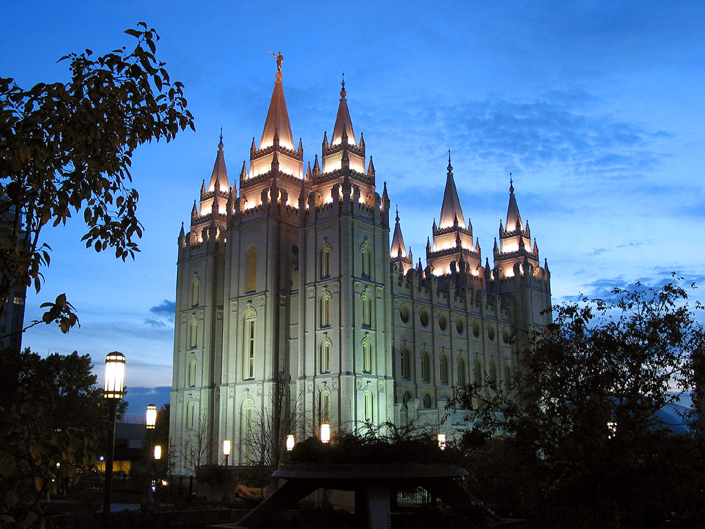 Salt Lake Lds Mormon Temple Photograph