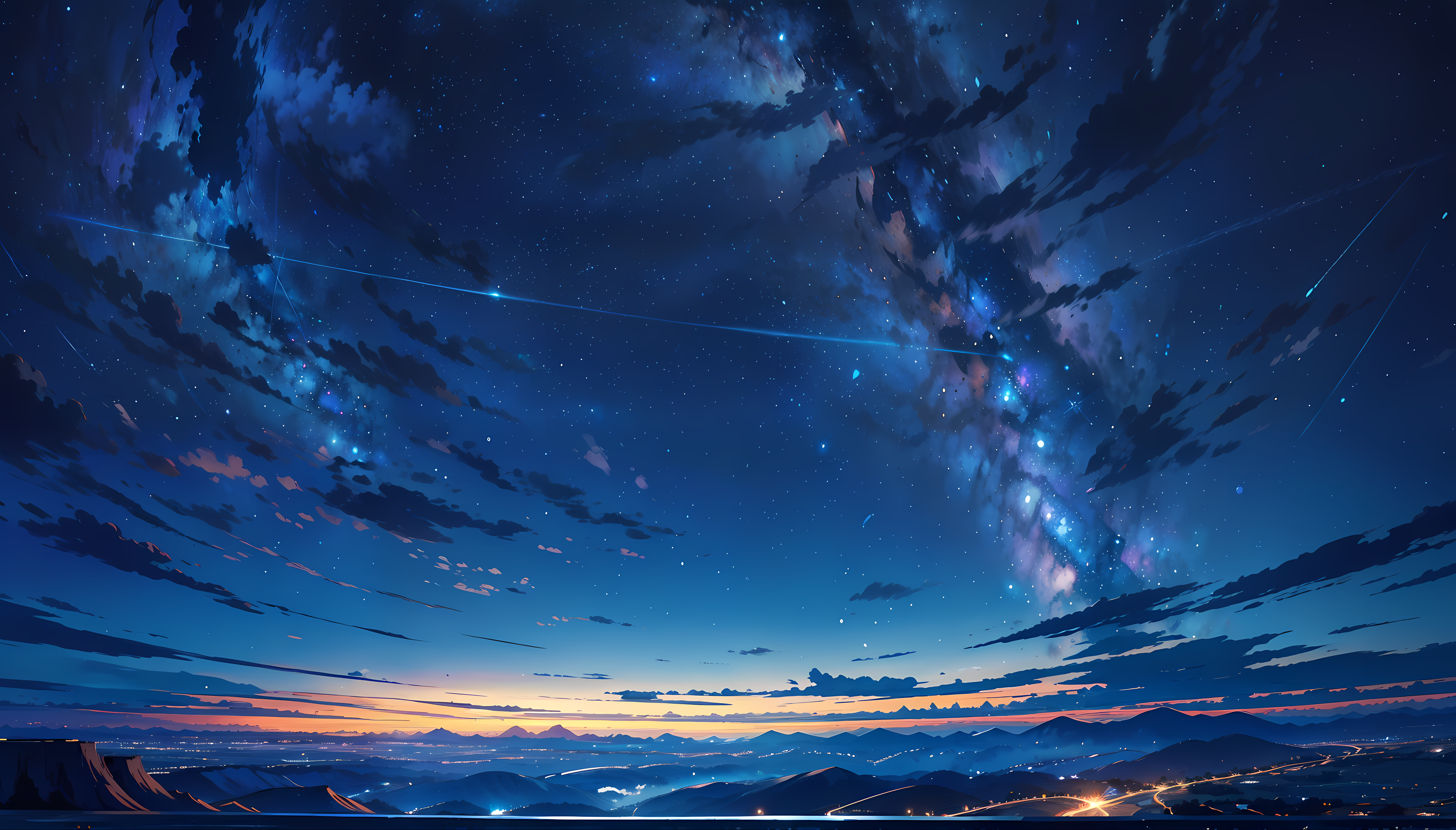 Anime Sky HD Wallpaper And Background
