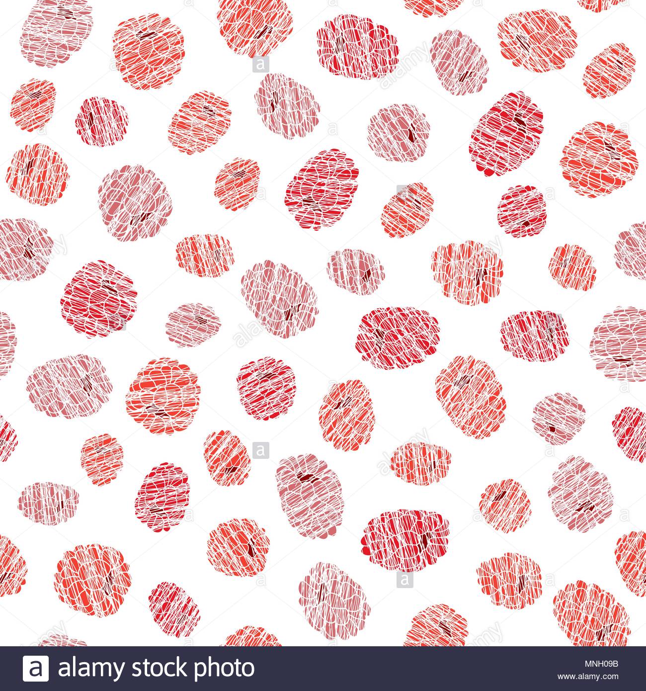 Summer Harvest Background Seamless Pattern With Red Scratched