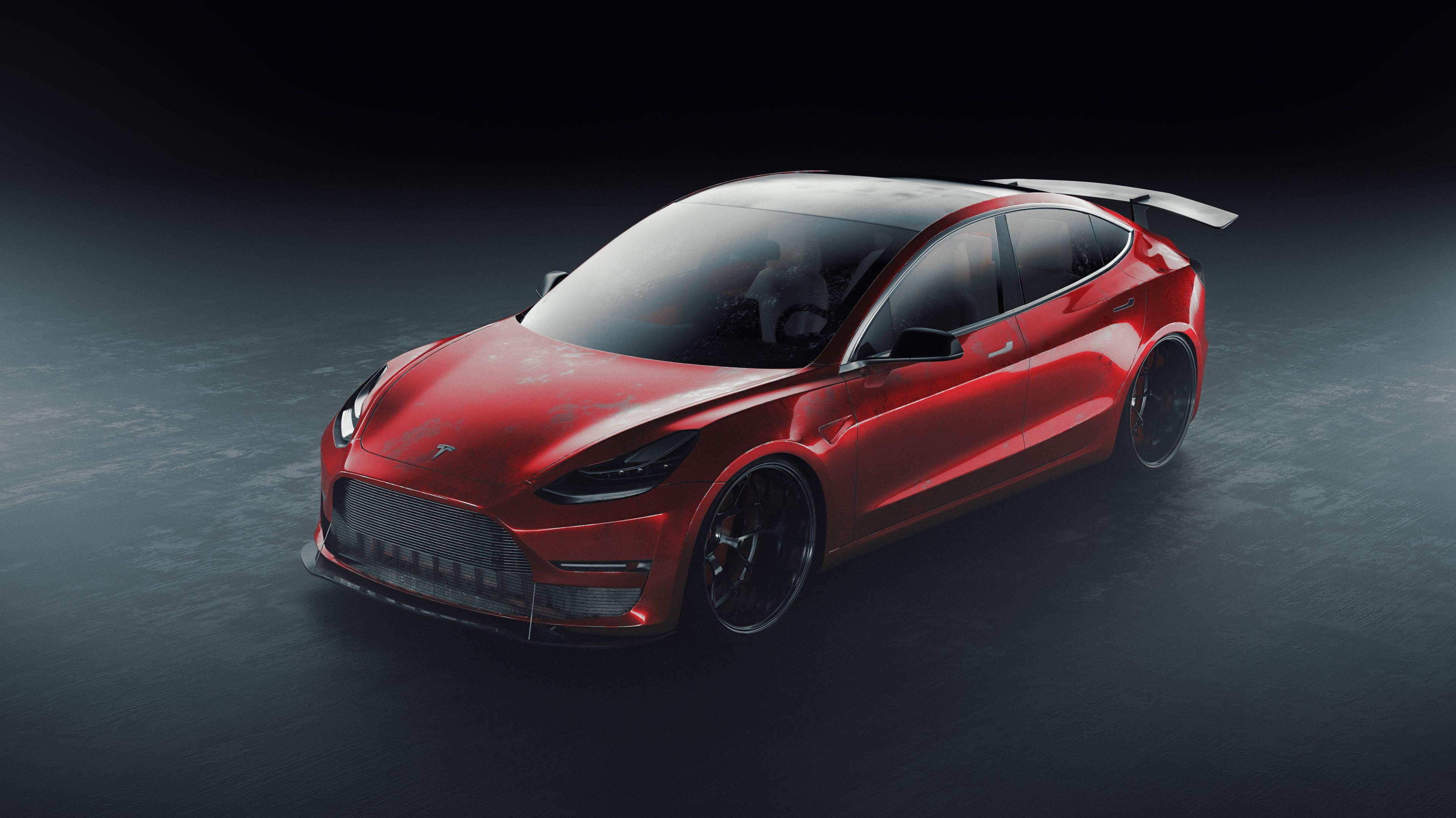 Tesla Sport 4k Red tesla wallpapers hd wallpapers cars