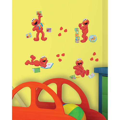 Roommates Sesame Street Elmo Centric Peel Stick Wall Decals At