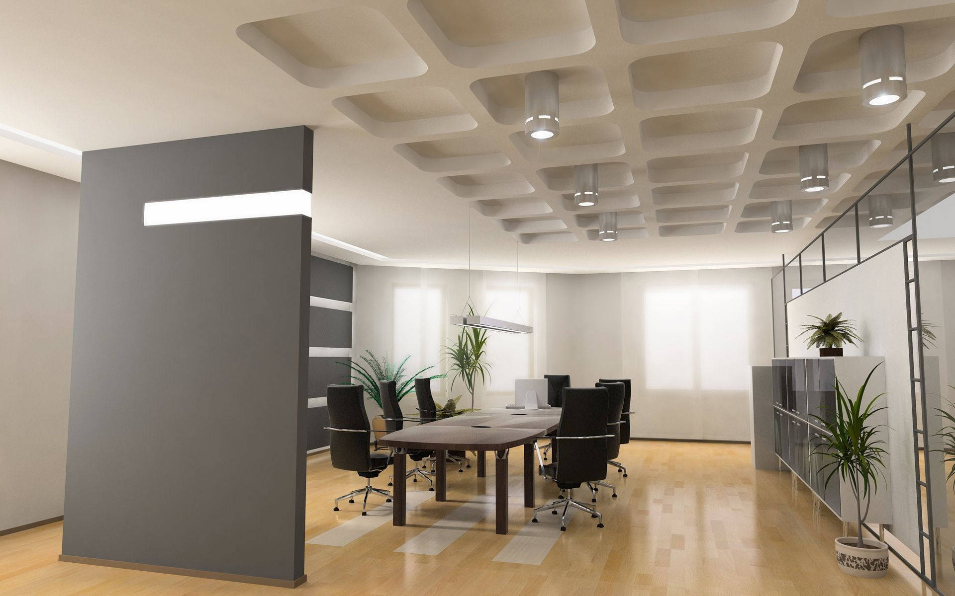 Boardroom Zoom Office Wallpaper