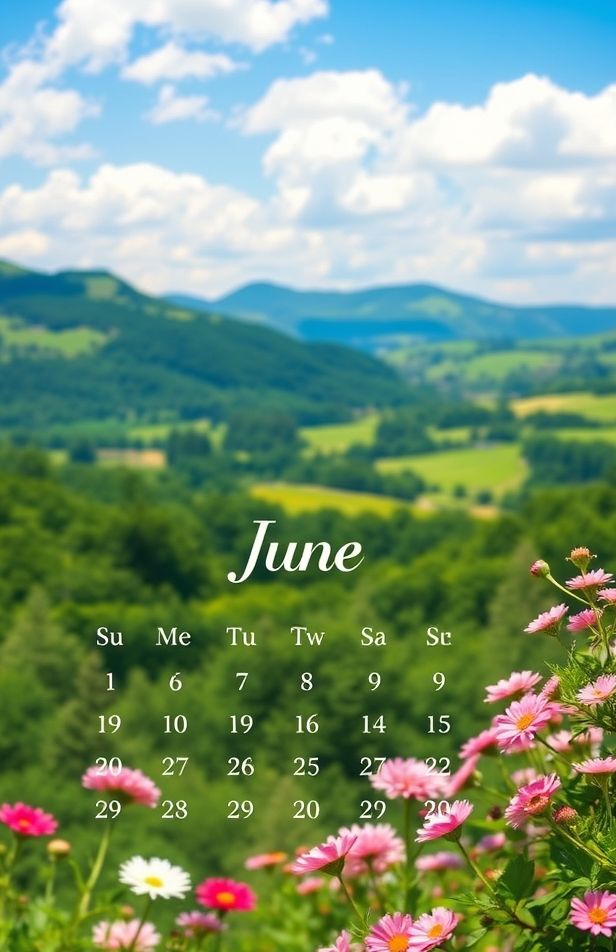 June Calendar Wallpaper