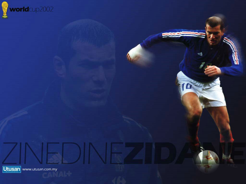 Wallpaper De Zinedine Zidane Real Madrid Equipe France