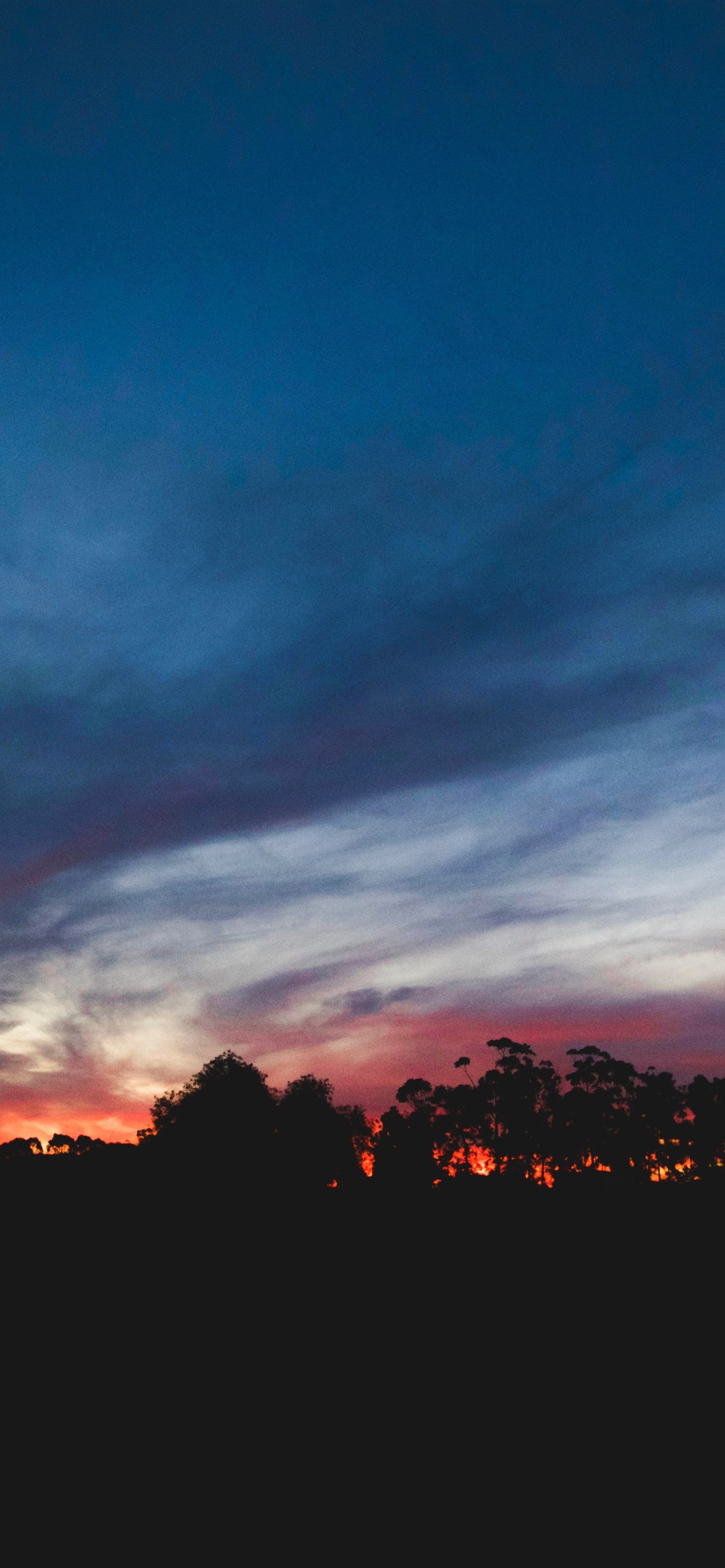 Night Sky Clouds Sunset Scenery 4K Wallpaper iPhone HD Phone #7700i